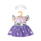 Heless poppenjurk fee en eenhoorn met sequins en kroon, 35-45 cm