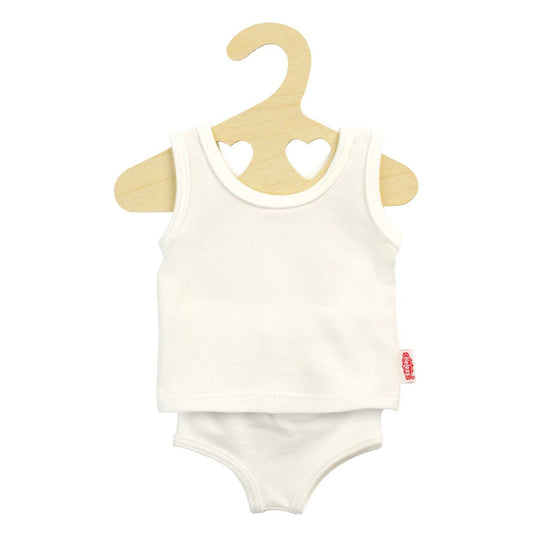 Heless poppenonderbroek en -hemd wit, 28-35 cm