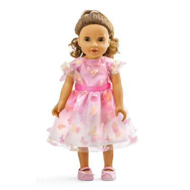 Heless pu-kleid miss butterfly, gr. 28-35 cm