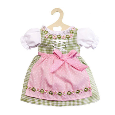 Heless poppenjurk groen en roze, 28-33 cm