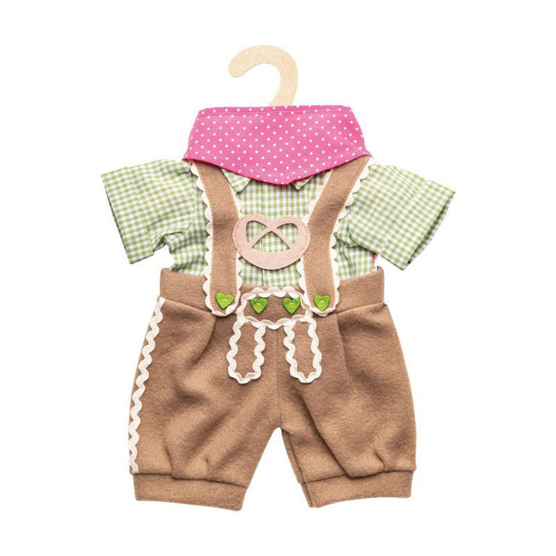 Load image into Gallery viewer, Heless poppenkleding lederhosen met overhemd en sjaal, 28-35 cm

