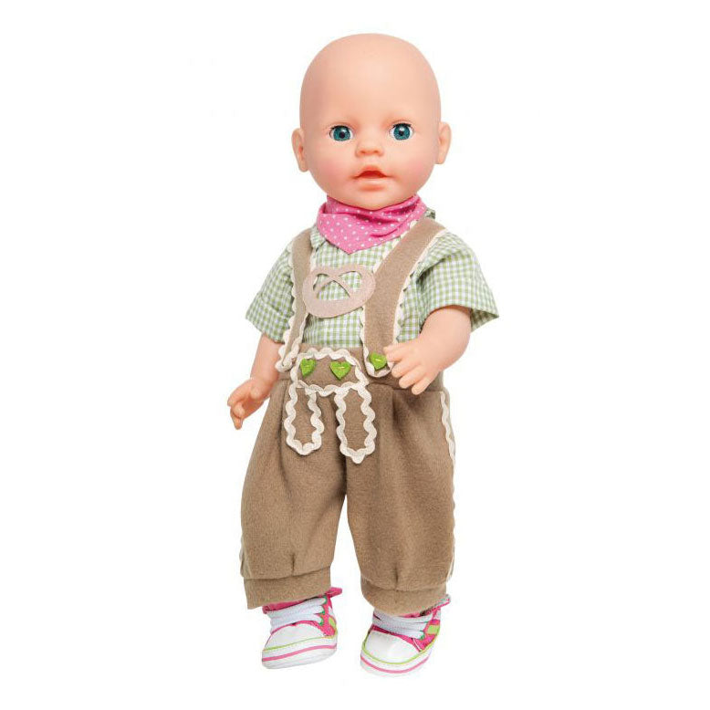 Load image into Gallery viewer, Heless poppenkleding lederhosen met overhemd en sjaal,35-45 cm
