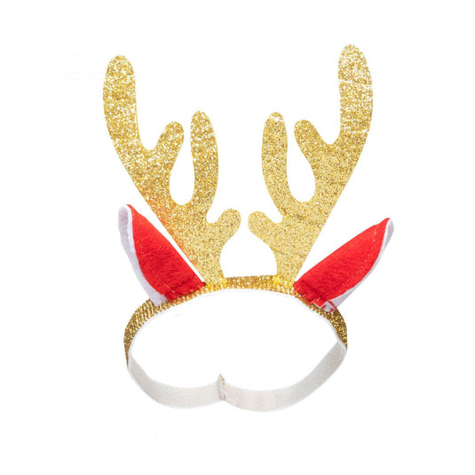 Heless kerstjurk met haarband rendier, maat 35-45 cm