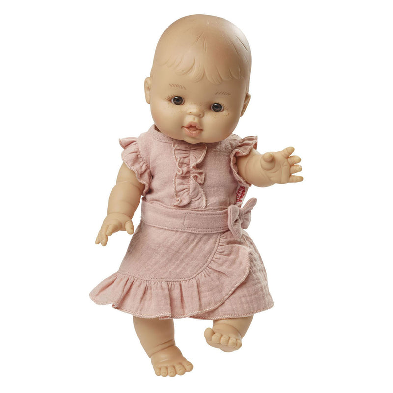 Load image into Gallery viewer, Heless poppen wikkelrok roze met ruches, 35-45 cm
