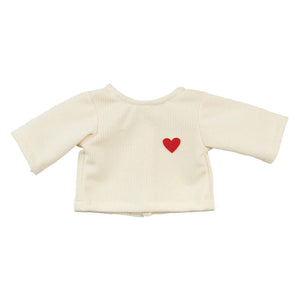 Heless poppen ribfluwelen broek hartjesconfetti, 35-45 cm