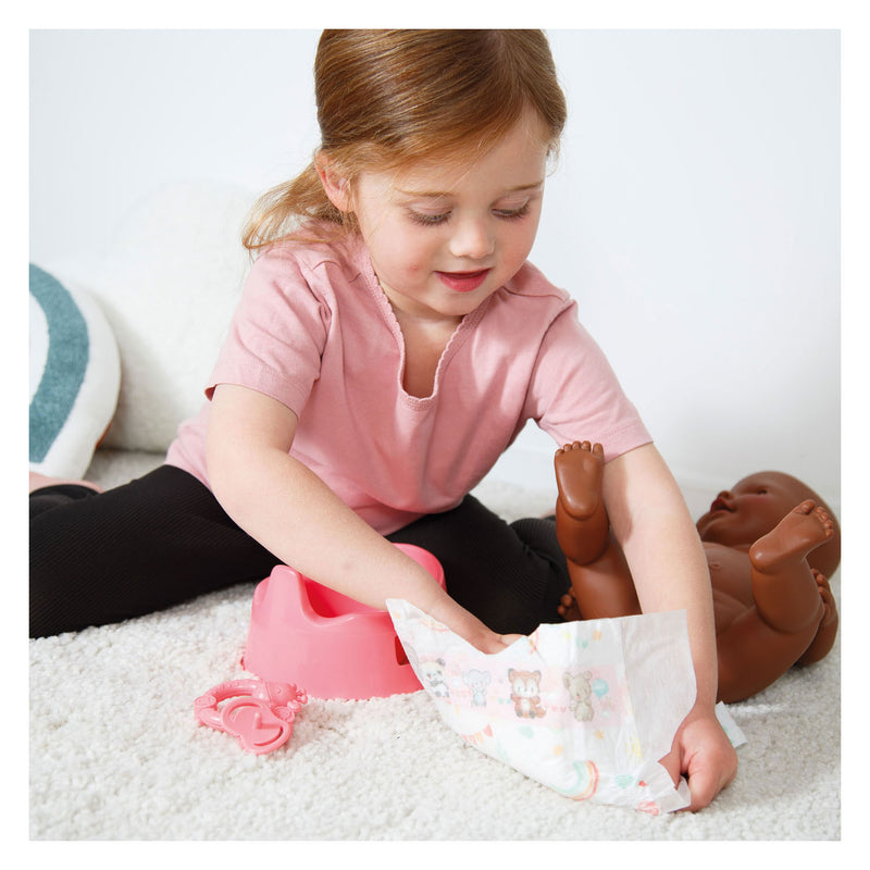 Load image into Gallery viewer, Heless poppenpotje met accessoires roze - 15cm
