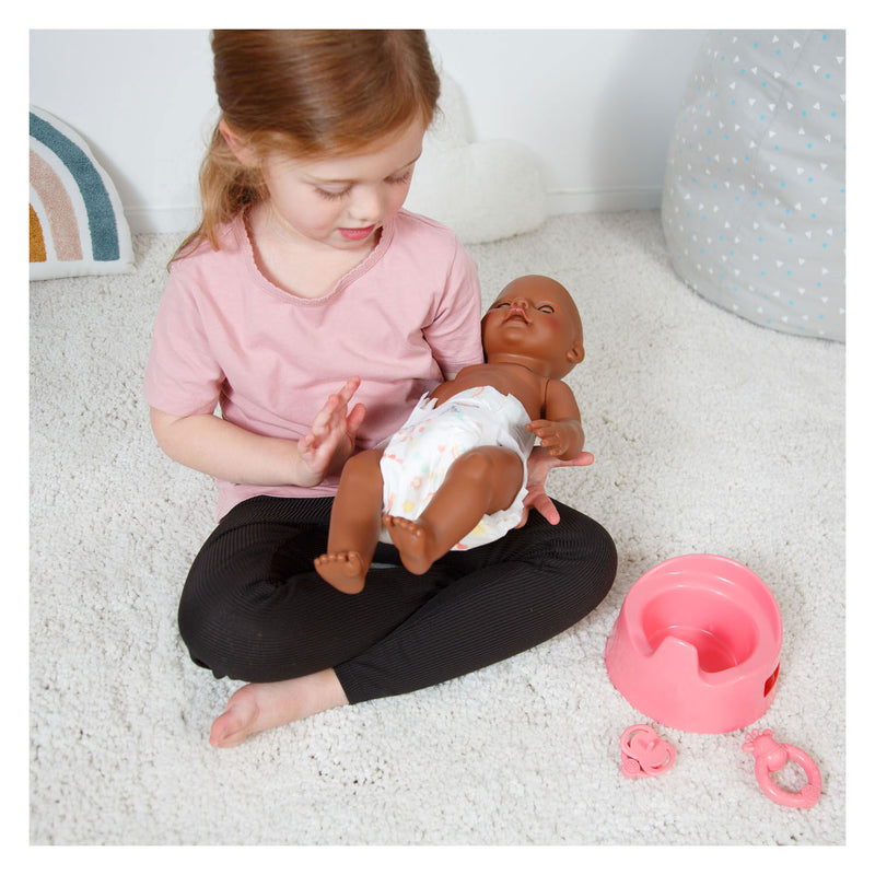 Load image into Gallery viewer, Heless poppenpotje met accessoires roze - 15cm

