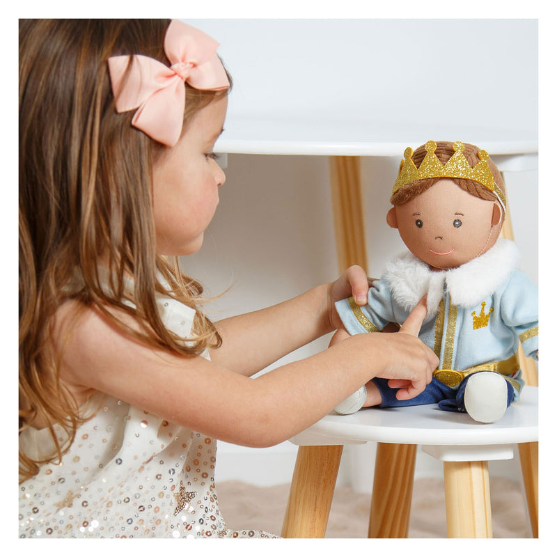 Load image into Gallery viewer, Heless poppenoutfit winterprins luka met kroon en kraag - maat 28-35 cm
