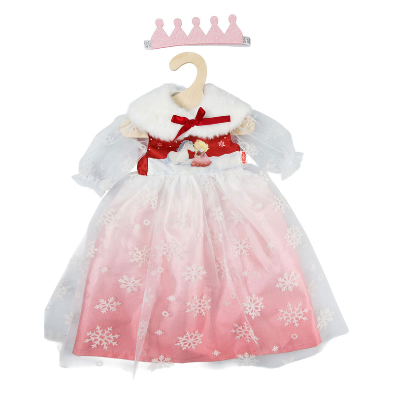 Load image into Gallery viewer, Heless poppenjurk winterprinses lumi met kroon en cape - maat 35-45 cm
