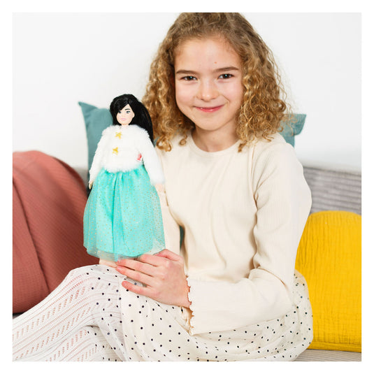 Heless pluche jasje yuki met tule rok voor modepoppen - 29cm