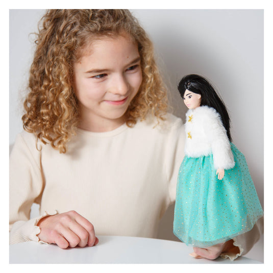 Heless pluche jasje yuki met tule rok voor modepoppen - 29cm
