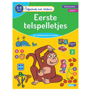 Deltas oefenboek met stickers - eerste telspelletjes (5-6 jaar)