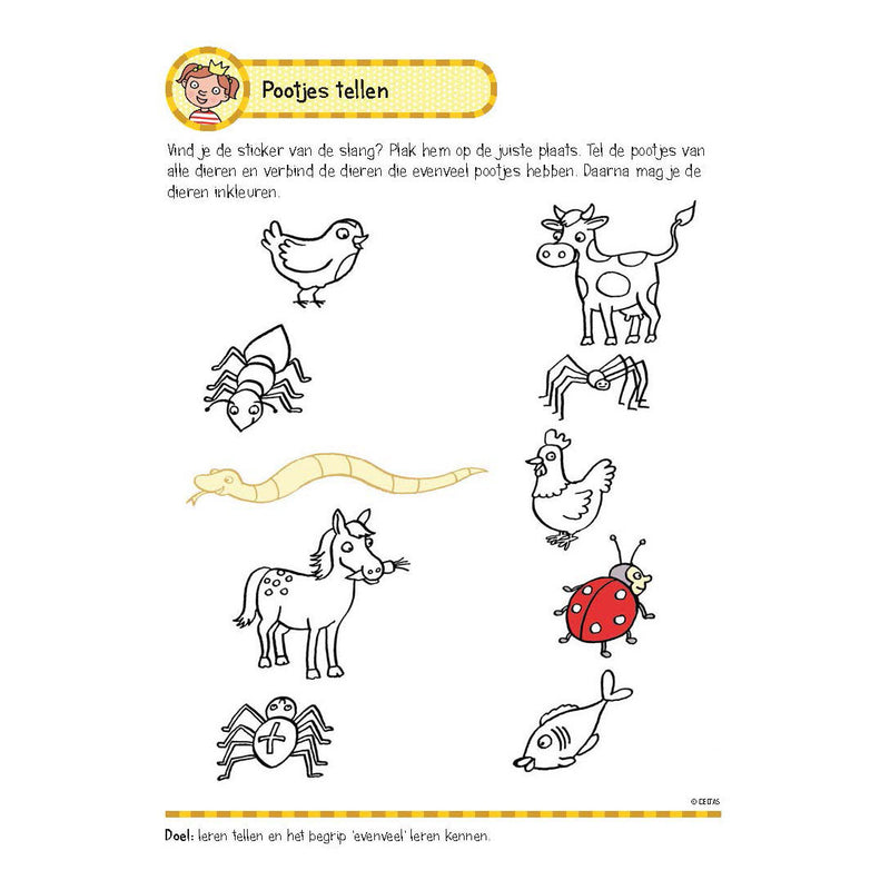 Load image into Gallery viewer, Deltas oefenboek met stickers - eerste telspelletjes (5-6 jaar)
