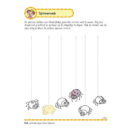 Deltas oefenboek met stickers - eerste schrijfspelletjes (5-6 jaar)