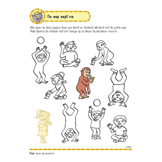 Deltas oefenboek met stickers - eerste leesspelletjes (5-6 jaar)