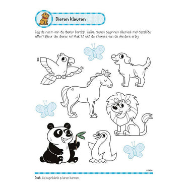 Deltas oefenboek met stickers- leuke lees