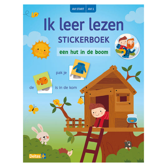 Deltas ik leer lezen stickerboek - een hut in de boom (avi start)