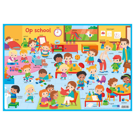 Deltas educatieve onderleggers preschool - op school