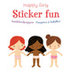 Deltas happy girls sticker fun - aankleedpoppen