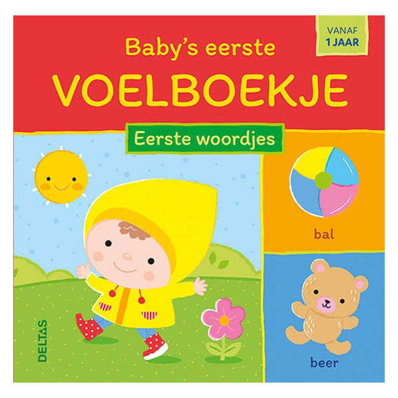 Load image into Gallery viewer, Deltas baby's eerste voelboekje - eerste woordjes
