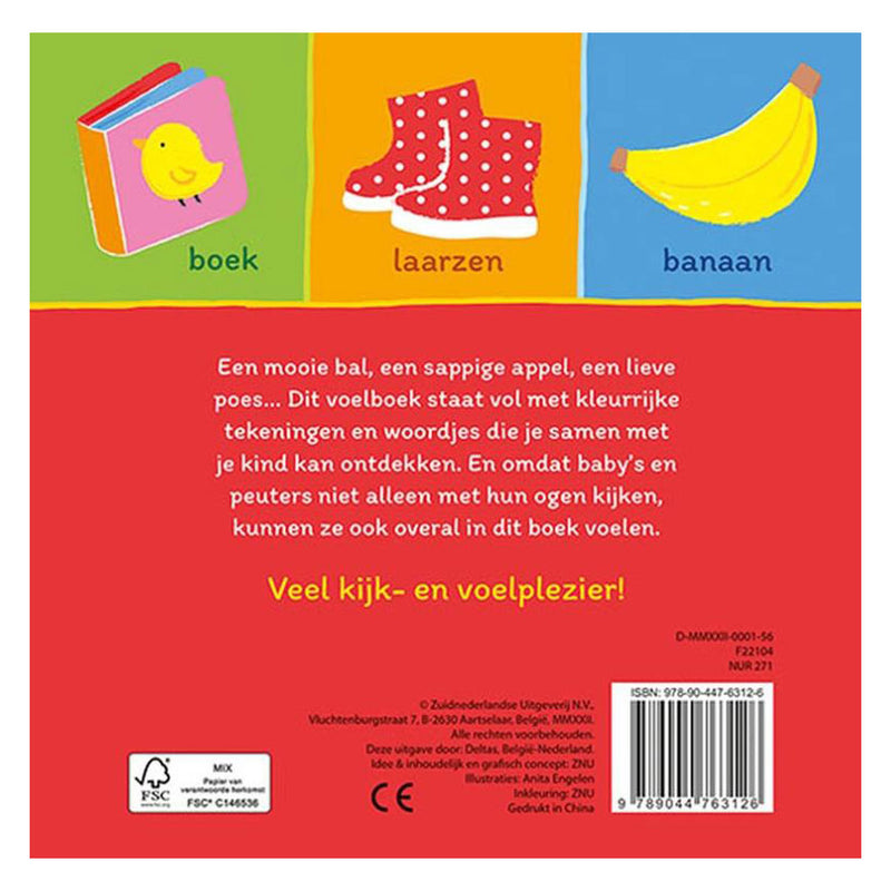 Load image into Gallery viewer, Deltas baby's eerste voelboekje - eerste woordjes
