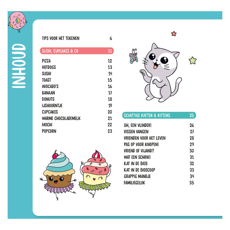 Load image into Gallery viewer, Deltas stap voor stap kawaii leren tekenen
