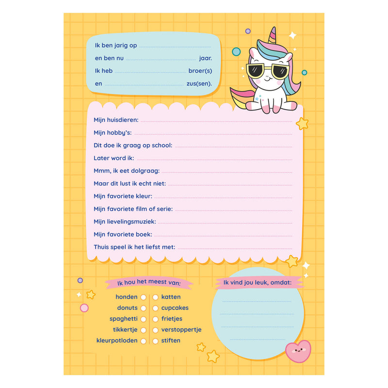 Load image into Gallery viewer, Deltas ik hou van kawaii vriendenboek
