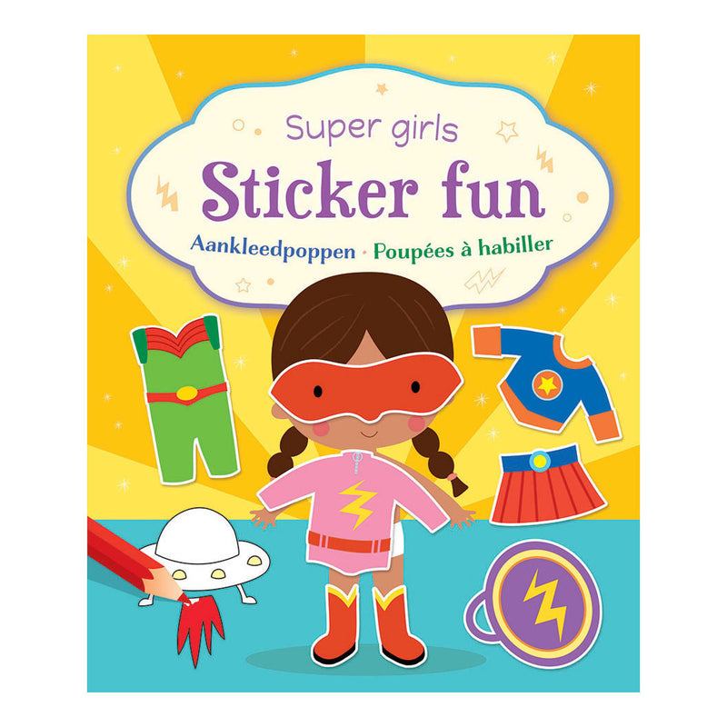 Load image into Gallery viewer, Deltas super girls sticker fun - aankleedpoppen stickerboek
