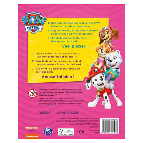 Deltas nickelodeon paw patrol prikblok roze
