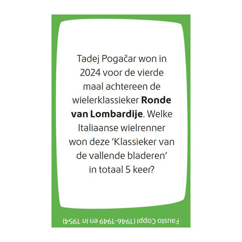 Load image into Gallery viewer, Deltas let's quiz! - wielrennen
