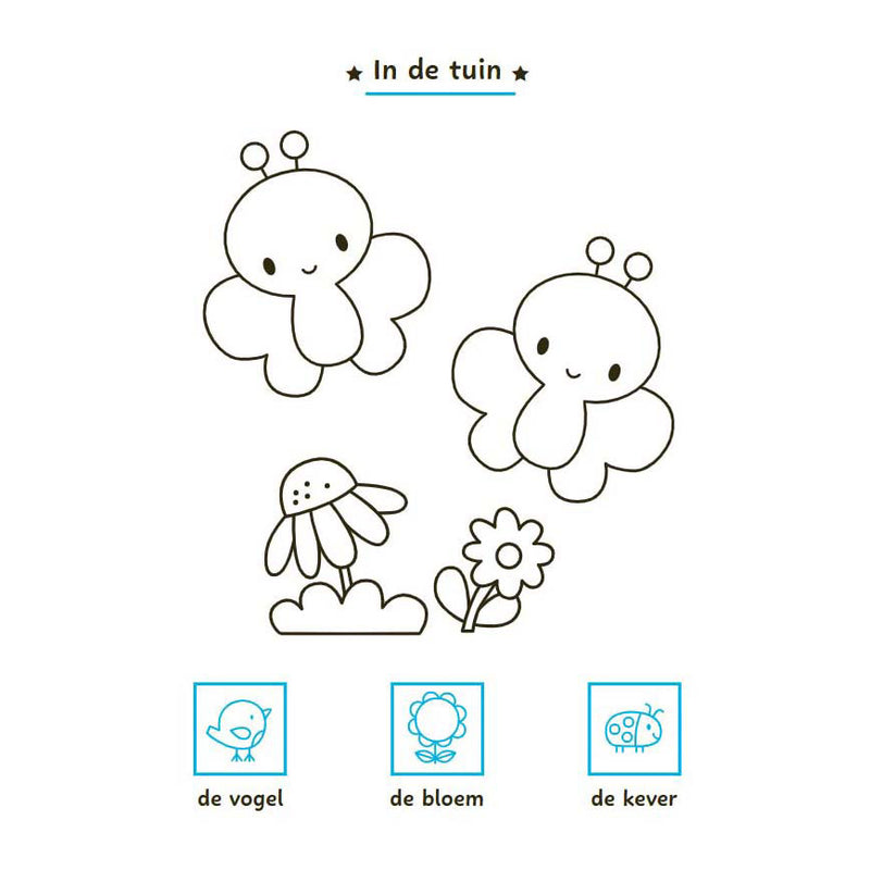 Load image into Gallery viewer, Deltas mijn eerste woordjes kleur- en stickerboek - 3-5 jaar
