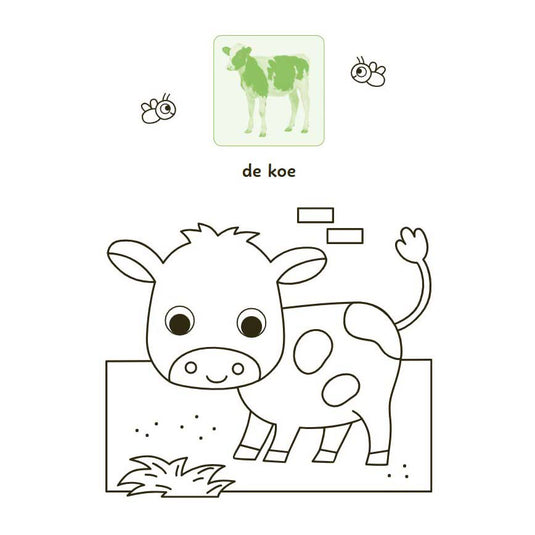 Deltas lieve dieren kleur- en stickerboek - 3-5 jaar