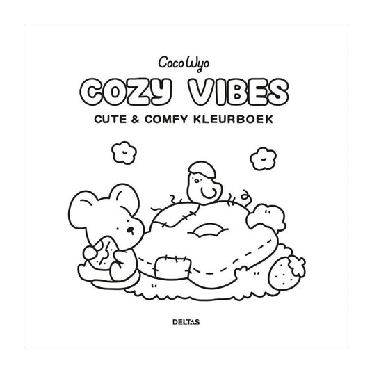 Deltas cozy vibes cute comfy kleurboek coco wyo