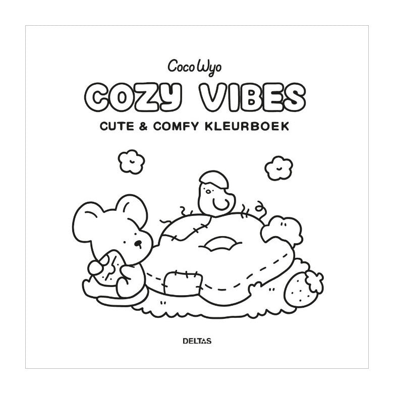 Load image into Gallery viewer, Deltas cozy vibes cute comfy kleurboek coco wyo
