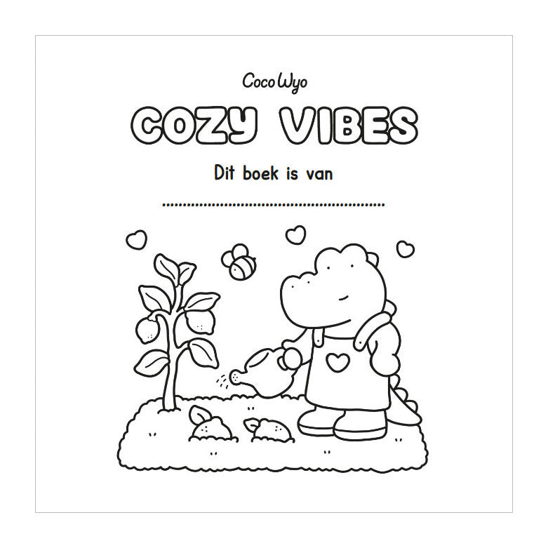 Load image into Gallery viewer, Deltas cozy vibes cute comfy kleurboek coco wyo
