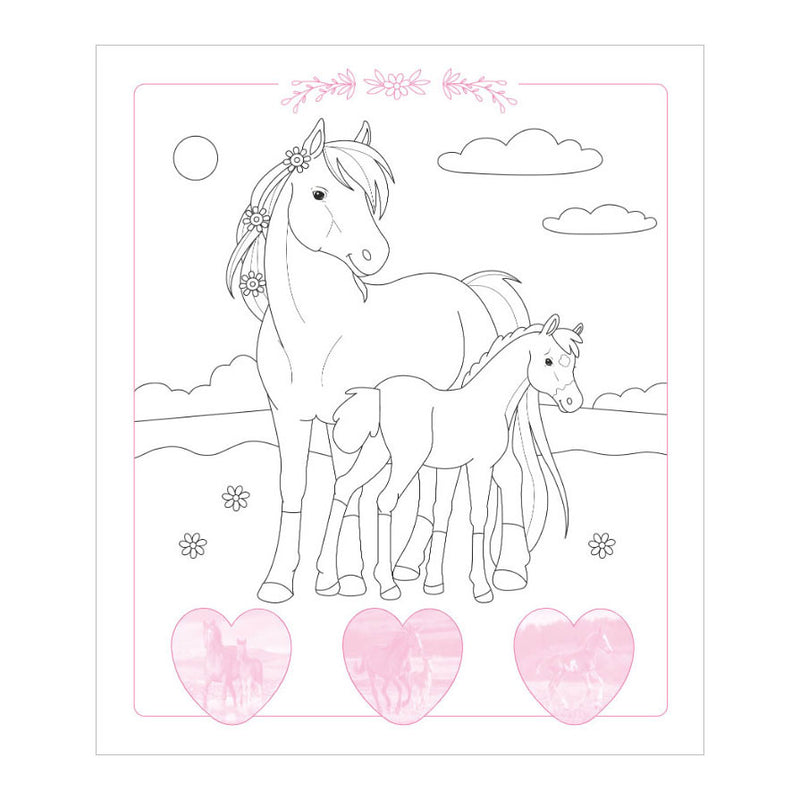 Load image into Gallery viewer, Deltas dream horses sticker parade - kleurboek
