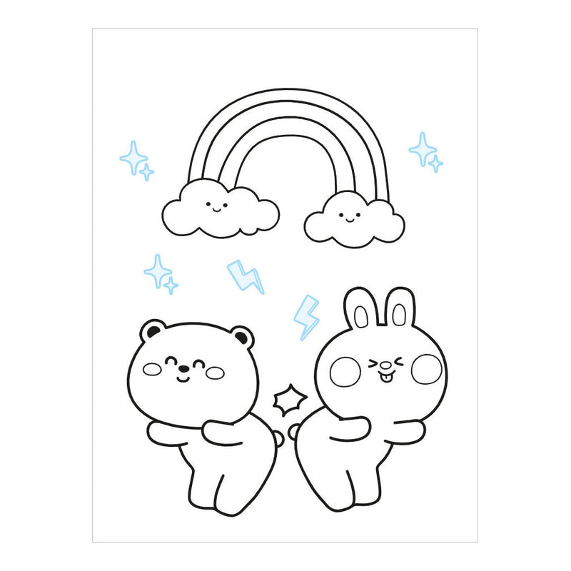 Load image into Gallery viewer, Deltas kawaii color and sticker fun kleurboek
