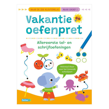 Deltas vakantie oefenpret tel- en schrijfoefeningen naar groep 1