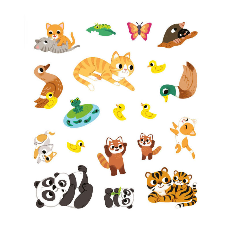 Load image into Gallery viewer, Deltas mijn eerste stickerboek kleine handjes - babydieren
