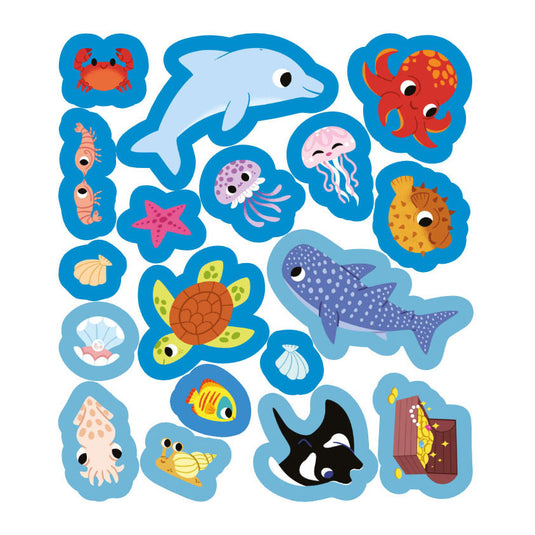Deltas mijn eerste stickerboek kleine handjes - dieren van de zee