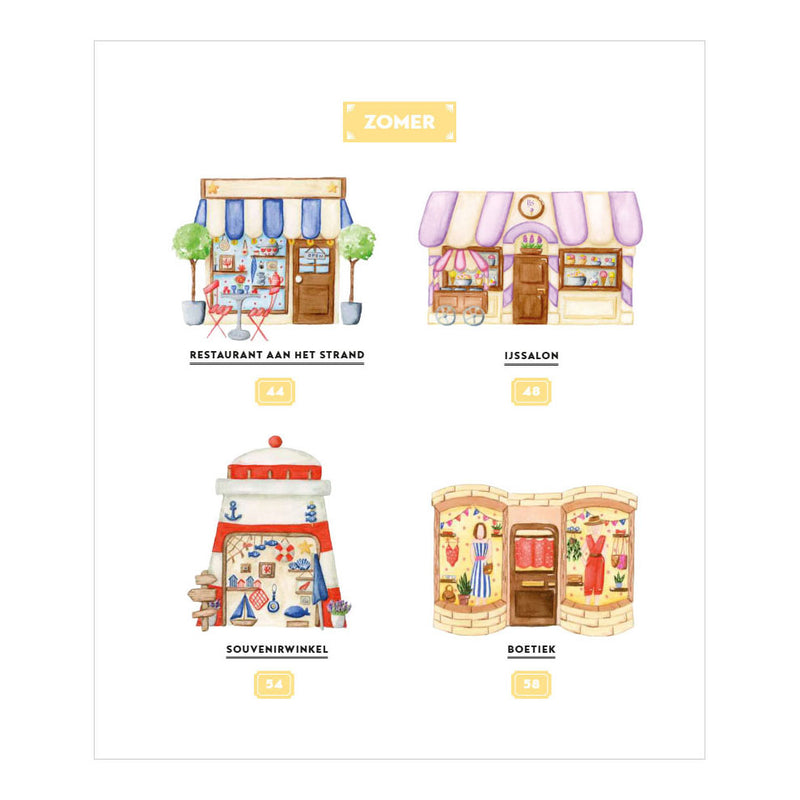Load image into Gallery viewer, Deltas cozy shops schilderen in aquarel
