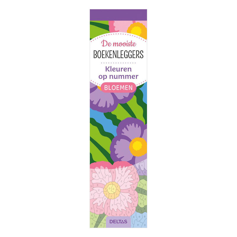 Load image into Gallery viewer, Deltas de mooiste kleurboekenleggers kleuren op nummer - bloemen
