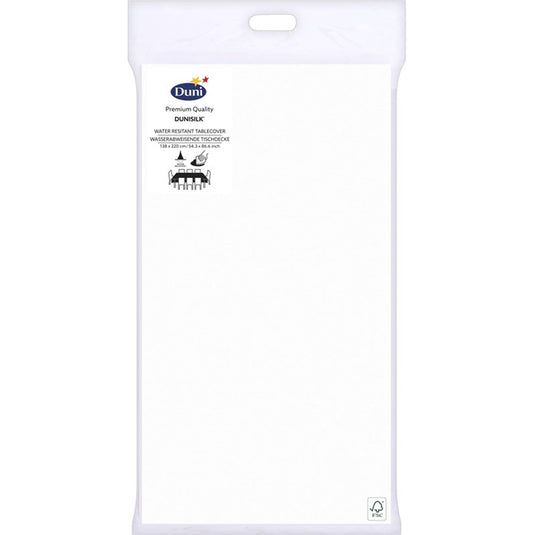 Duni tafelkleed 138x220cm icewhite