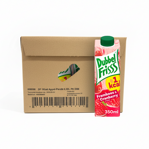 Dubbelfrisss 1kcal framboos cranberry (8x 350ml)