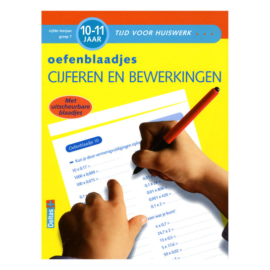 Deltas oefenblaadjes rekenen (10-11j) cijfers en bewerkingen
