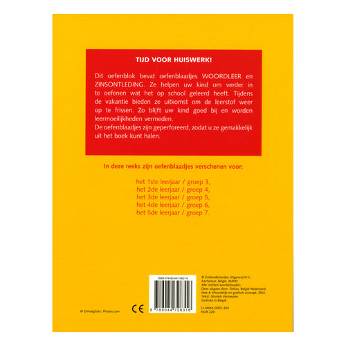 Deltas oefenblaadjes spelling (9-10j) woordleer en zinsontleding
