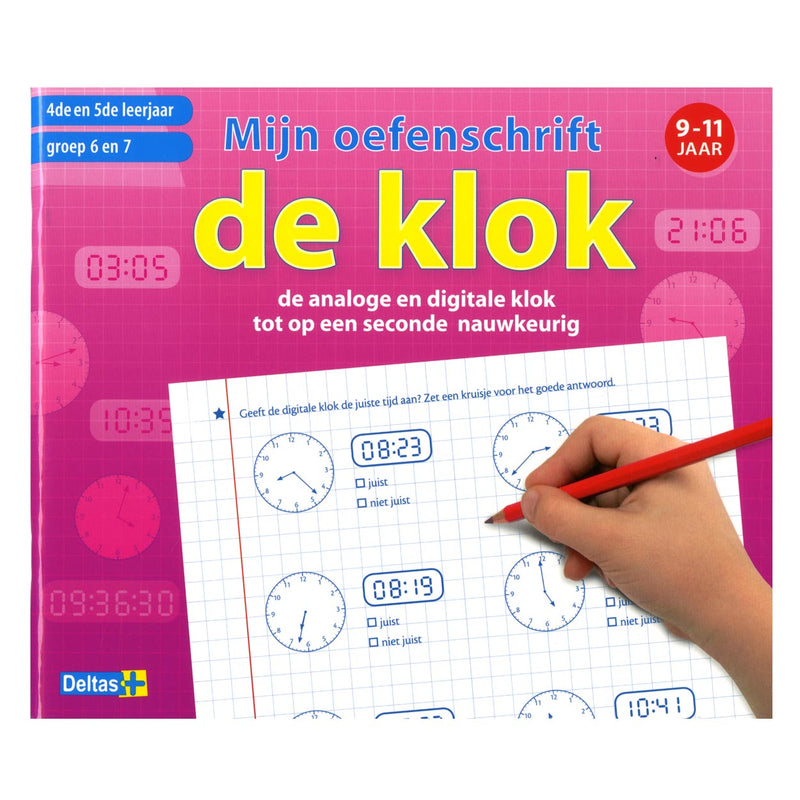 Load image into Gallery viewer, Deltas mijn oefenschrift de klok 9-11 jaar
