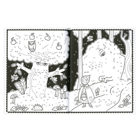 Deltas van punt tot punt kleur en tekenpret