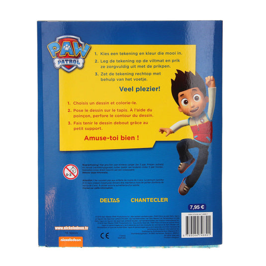 Prikblok paw patrol met 12 prikkaarten