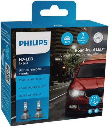 Philips hauptlampe ultinon pro6000 standard lamp set 12v h7 led stan ultinon pro6000